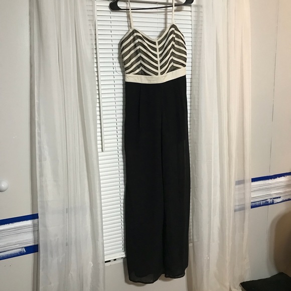 Urban Black and White Jumpsuit - Picture 3 of 3